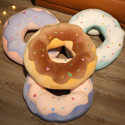 Donut pillow cartoon food shape cushion indoor nap leisure cushion cute ice cream cushion