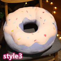 Donut pillow cartoon food shape cushion indoor nap leisure cushion cute ice cream cushion - Thumbnail 3