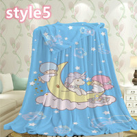 Gemini anime background blanket quilt blanket - Thumbnail 5