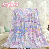 Gemini anime background blanket quilt blanket - Thumbnail 6