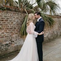 Sparkly A Line Long Sleeves Handmade Beading White Wedding Dresses - Thumbnail 5