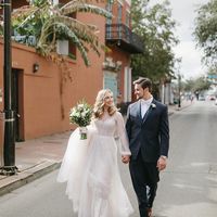 Sparkly A Line Long Sleeves Handmade Beading White Wedding Dresses - Thumbnail 4