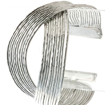 "endless" lined metal cuff 