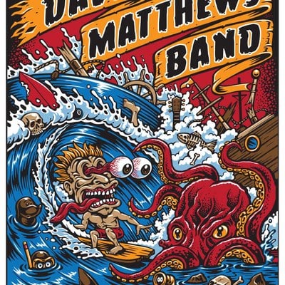 Foil dmb 18x24 screenprinted poster (ap signed and numbered)