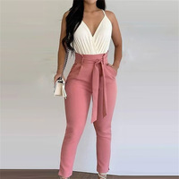 Women's Temperament Sexy V-Neck Sling Two-piece Set - Thumbnail 2