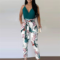 Women's Temperament Sexy V-Neck Sling Two-piece Set - Thumbnail 1