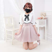 Dream Outlook Summer 2way Heart Buckle Flared Strap Skirt - Thumbnail 1