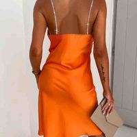 Temperament Fashion Sleeveless Diamond Chain Dress - Thumbnail 2