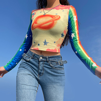 RAINBOW PLANET LONG SLEEVE TEE - Thumbnail 2