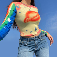 RAINBOW PLANET LONG SLEEVE TEE - Thumbnail 3