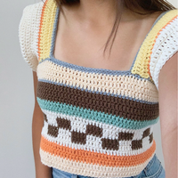 90's AESTHETIC KNITTED TOP  - Thumbnail 1