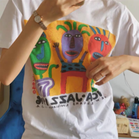 Graffiti Cartoon Print Tee - Thumbnail 2