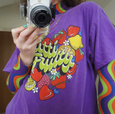 FRUIT PURPLE TEE