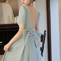 Cute A-line short prom dress homecoming dress - Thumbnail 2