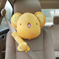 Cartoon Cute Little Cosby Plush Car Headrest Seat Belt Cover Car Pillow Cushion - Thumbnail 5