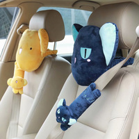 Cartoon Cute Little Cosby Plush Car Headrest Seat Belt Cover Car Pillow Cushion - Thumbnail 7