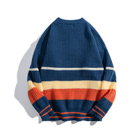 Vintage Stripes Knitted Sweater - Thumbnail 4