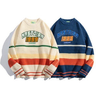 Vintage Stripes Knitted Sweater