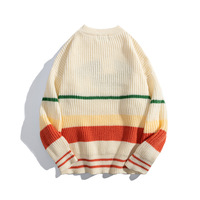 Vintage Stripes Knitted Sweater - Thumbnail 2