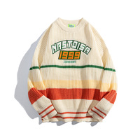 Vintage Stripes Knitted Sweater - Thumbnail 1
