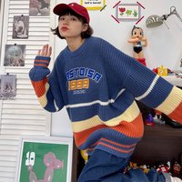 Vintage Stripes Knitted Sweater - Thumbnail 6