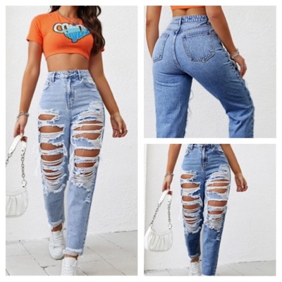 Distressed Denim Jeans-TD