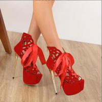 2022 Sexy Cutout Platform High Heels F5745 - Thumbnail 3