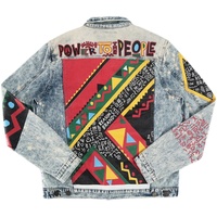 "POWER TO THE PEOPLE" TRIBAL DENIM JACKET - Thumbnail 5