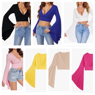 Oversized flare crop-td - Thumbnail 2