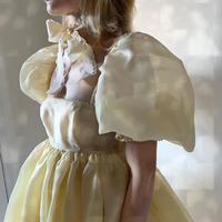 SP2238,Vintage Cute Classic Off-the-shoulder Mini Princess Dress Cute Party Dress Organza Short Dresses - Thumbnail 3