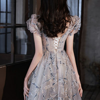 Cute tulle sequins short prom dress homecoming dress - Thumbnail 4