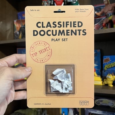 Classified documents play set 