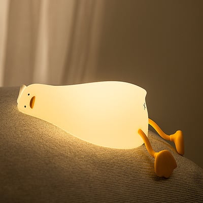Lying flat duck night light