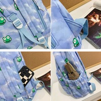 Harajuku Frog Print Backpack - Thumbnail 6