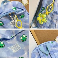 Harajuku Frog Print Backpack - Thumbnail 5