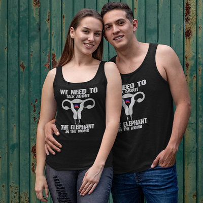 It's is my body,  black unisex tank top - Thumbnail 2