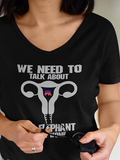 It's is my body,  Black Unisex V-neck T-shirt