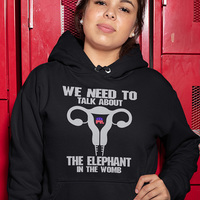 It's is my body,  Black Unisex Hoodie - Thumbnail 1