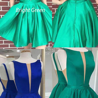 Short Homecoming Dresses Green HD5 - Thumbnail 1
