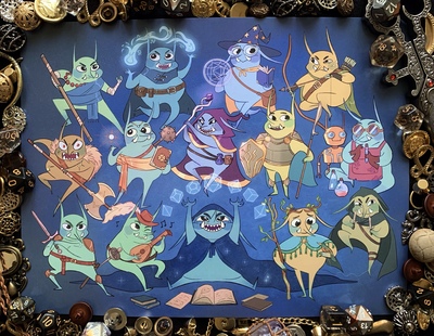 Goblin Party 9" x 12"