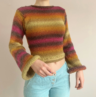 GRADIENT STRIPE SWEATER