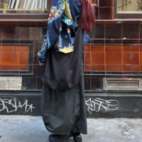 Free Shipping-NYLON CARGO MIDI SKIRT - Thumbnail 2