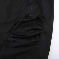 Free Shipping-NYLON CARGO MIDI SKIRT - Thumbnail 6