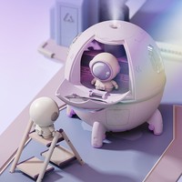 Astronau spaceman night light humidifier - Thumbnail 2