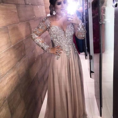 Prom dresses mother of the bride dresses with rhinestones - Thumbnail 1