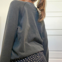 Colorful Butterfly Print Sweatshirt - Thumbnail 2