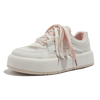 Cute Girl Trendy Fashion Casual Pink Thick Soles Sneakers Running Sport Shoes - Thumbnail 6