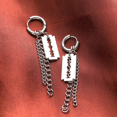 Free shipping-blade earrings - Thumbnail 1