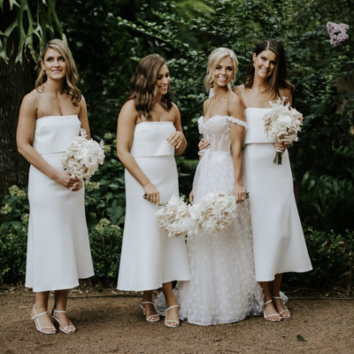 Ankle length bridesmaid dresses for wedding bd09 - Thumbnail 2