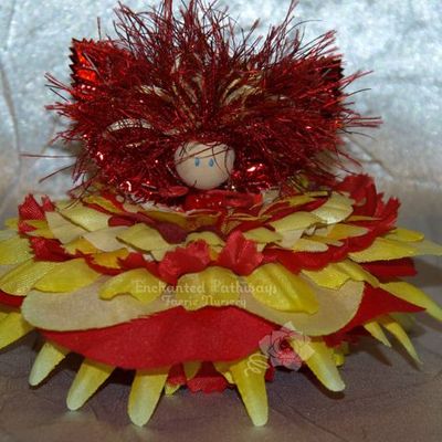 Suditi the flower petal faerie, fairy, ooak